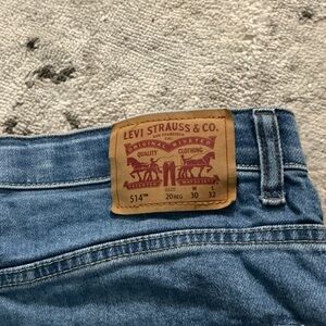 Levi's boys size 20 regular 514 Blue Straight Jeans